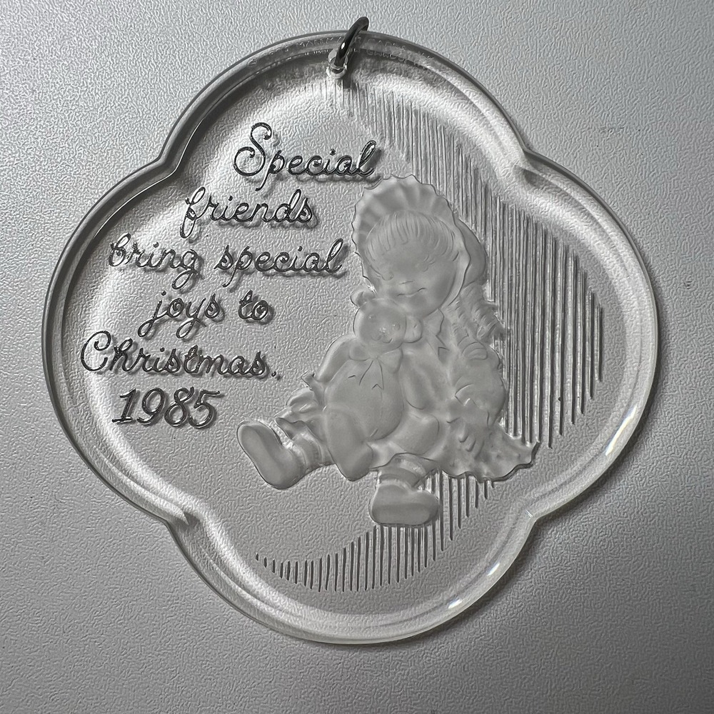 a 1985 "Special Friends" Hallmark Keepsake Christmas Ornament